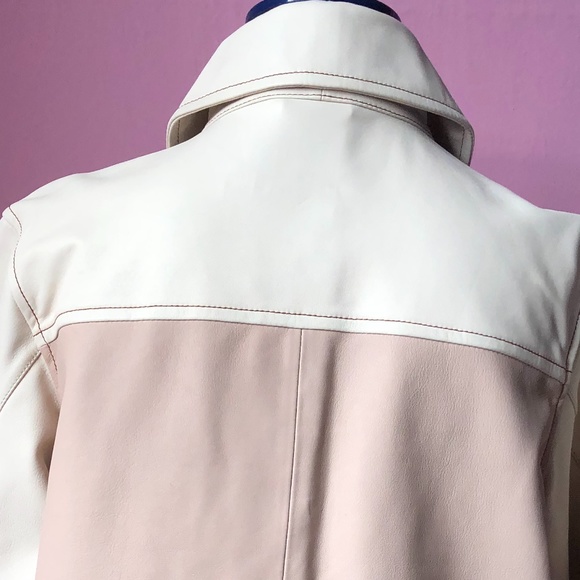 Scotch&Soda blush Pink Leather Jacket